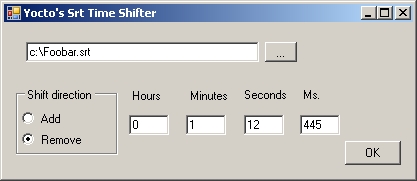 Yocto's Srt Time Shifter snapshot